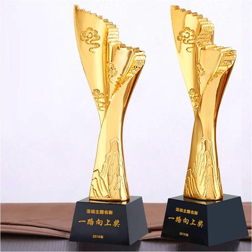 精英腾飞定制定做高档优秀员工奖品创意金属奥斯卡小金人冠军奖杯刻字 商品图0