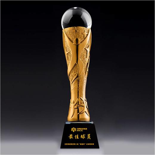 大力神杯定制定做高档优秀员工奖品创意金属奥斯卡小金人冠军奖杯刻字 商品图0