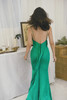 AtelierMissLu / Carina 碧波绿飘带吊带长礼服 商品缩略图4