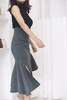 Atelier Miss Lu / Octavia-高级灰鱼尾开衩半裙 商品缩略图4