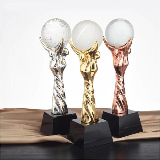 体坛巨星定制定做高档优秀员工奖品创意金属奥斯卡小金人冠军奖杯刻字 商品图0