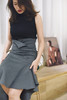 Atelier Miss Lu / Octavia-高级灰鱼尾开衩半裙 商品缩略图6