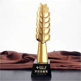 硕果累累定制定做高档优秀员工奖品创意金属奥斯卡小金人冠军奖杯刻字