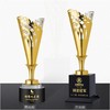 领袖奖定制定做高档优秀员工奖品创意金属奥斯卡小金人冠军奖杯刻字 商品缩略图0