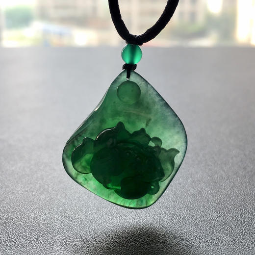 冰种湖水绿翡翠连年有余和和美美