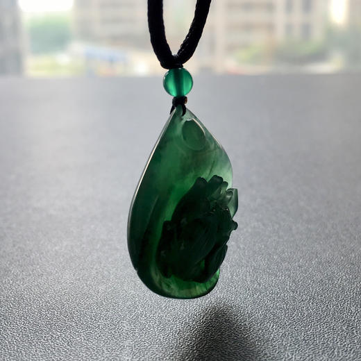 冰种湖水绿翡翠连年有余和和美美