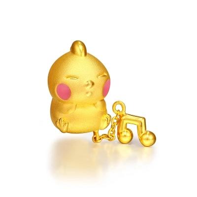【项链】。本命年十二生肖鸡狗猪吊坠 Q萌卡通版镀3D黄金项链越南沙金女饰品 商品图3