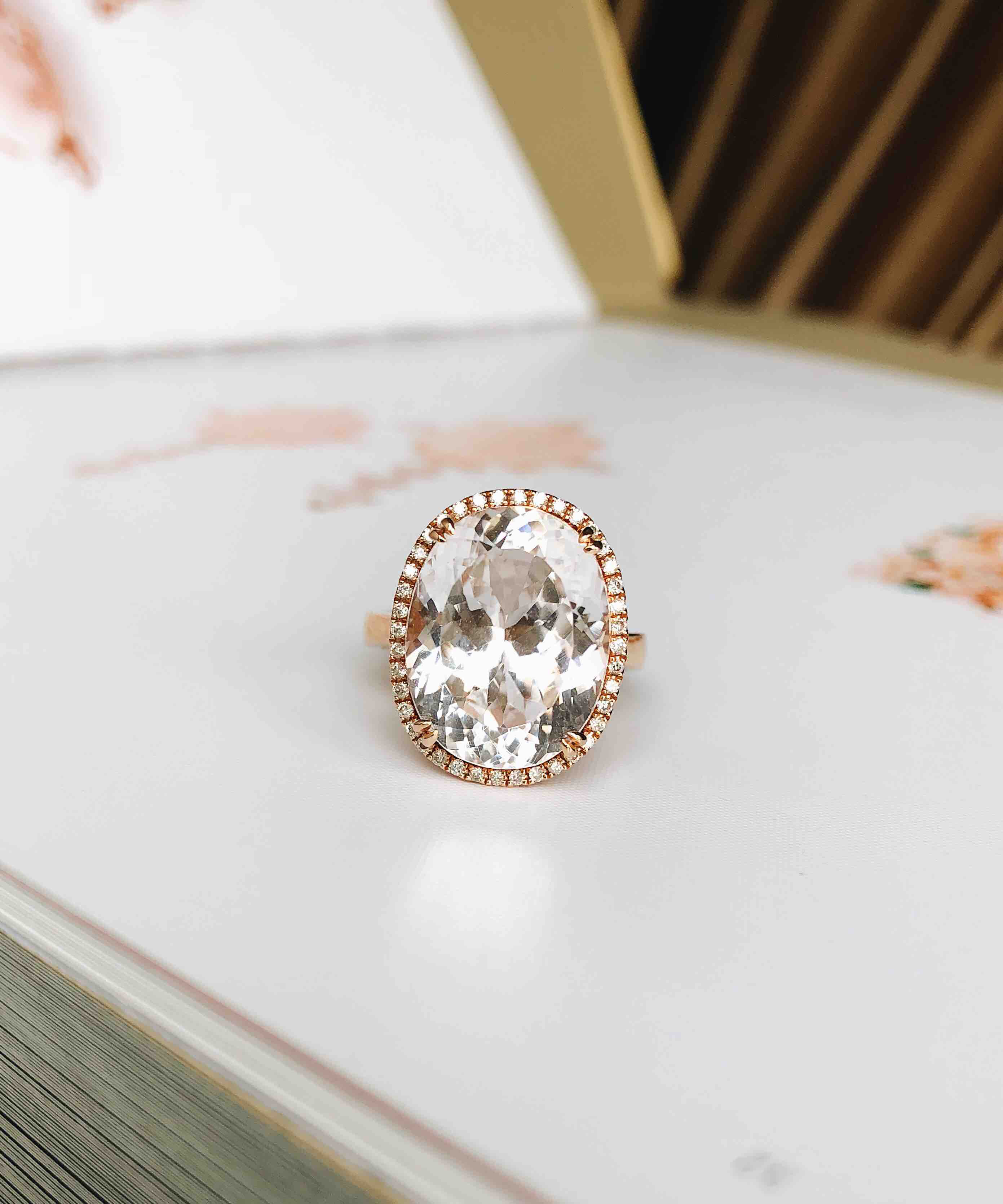 1299克拉锂辉石戒指