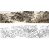 刘彦水白描底稿-横幅工笔山水-《溪山清远图》-多种白描尺寸可选-LQ62 商品缩略图0
