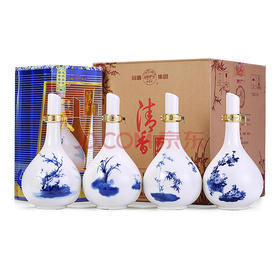 【推荐】汾酒 清香酒海梅兰竹菊 52度清香型白酒 475ml*4整箱装