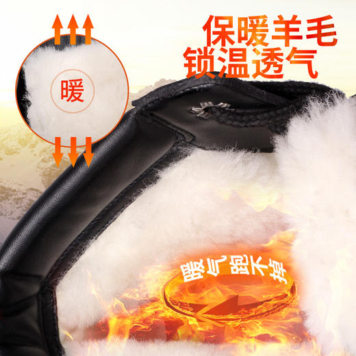 强人3515军迷靴男侧拉链羊毛保暖马丁靴子冬季户外耐磨男靴 商品图3