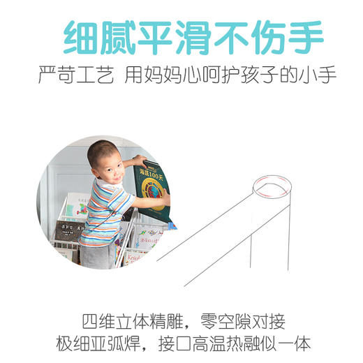 儿童书架基础班/高65cm/赠1个收纳盒 商品图3