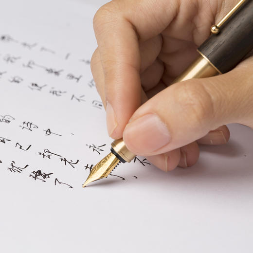 小时光便携小钢笔，小巧精致，iPhoneX的一半长，黄铜实木材质，私人订制 商品图1