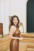 AtelierMissLu / Deborah 铜棕金交叉长礼服 商品缩略图3