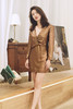 AtelierMissLu / Alex 铜棕金V领短款小礼服 商品缩略图1