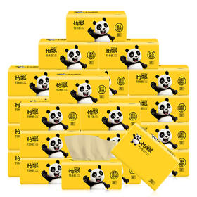 怡飘 熊猫本色抽纸3层加厚300张量贩装