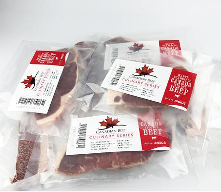 加拿大纯天然饲养安格斯原切西冷牛肉(牛排) 150g/袋*10袋 包邮 商品图1