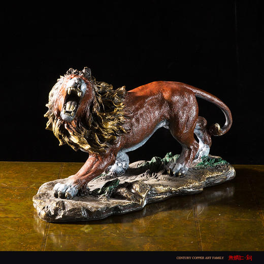 朱炳仁铜 百年铜艺世家 雄狮摆件