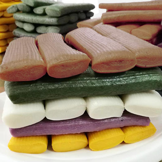 诸暨五彩年糕5斤装真空包装可存放2个月