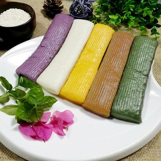 诸暨五彩年糕5斤装真空包装可存放2个月