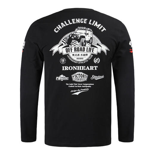 [39.9元1件] 自由基地冬季新款长袖T恤越野风文字图案系列潮流印花个性体恤 商品图3