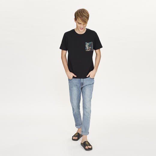 MRJ黄金秘密 重磅精梳相片印花口袋T恤（黄金十字系列） 商品图2