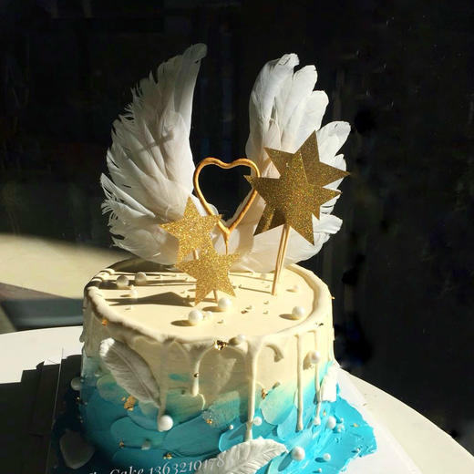 ins天使翅膀蛋糕(图片为6寸效果)