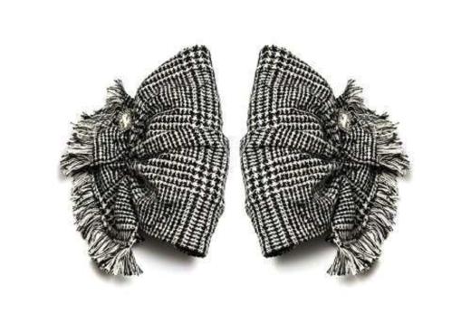 订购9周到｜Catherine Osti-Suzanne-法式千鸟格 袖饰［法国设计师］ 商品图1