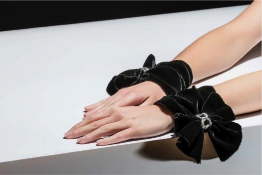 北京仓｜Catherine Osti-Marlene-法国天鹅绒 袖饰［法国设计师］ 商品图1