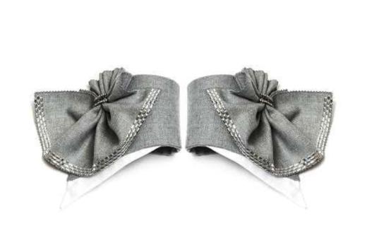 订购9周到｜Catherine Osti-Adele-法国羊毛 袖饰（灰色）［法国设计师］ 商品图1