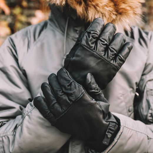 【极寒极地】美军公发加厚充棉保暖皮手套 商品图4