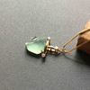 几何金高冰种淡晴水翡翠吊坠18k黄金镶嵌 商品缩略图3