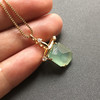 几何金高冰种淡晴水翡翠吊坠18k黄金镶嵌 商品缩略图7