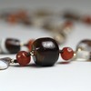 高古糖球玛瑙圆珠+缠丝玛瑙项链 商品缩略图1