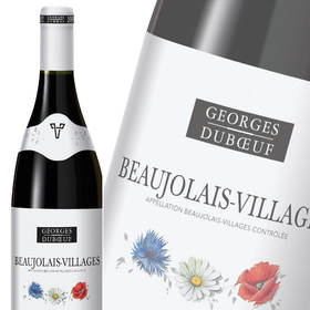 法国原瓶进口红酒 乔治杜博夫-薄若莱村庄红葡萄酒 Georges Duboeuf - Beaujolais Villages 单支装750ml