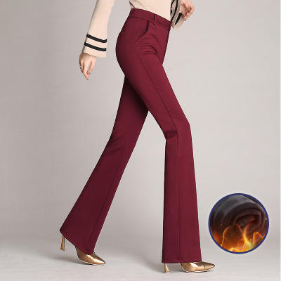 MZ-10241222新款加绒加厚高腰修身大码休闲微喇裤【双十一特价】 商品图6