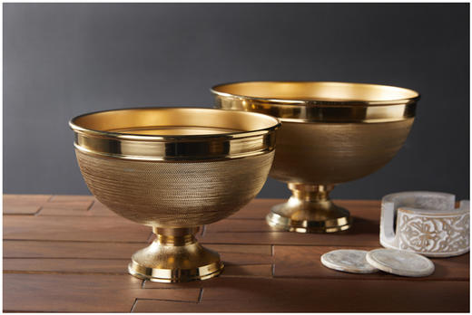 NS家居 nsfurniture 进口金属果盘/花盘NSDE-134772B*Brass/NSDE-134772C*Brass 商品图3
