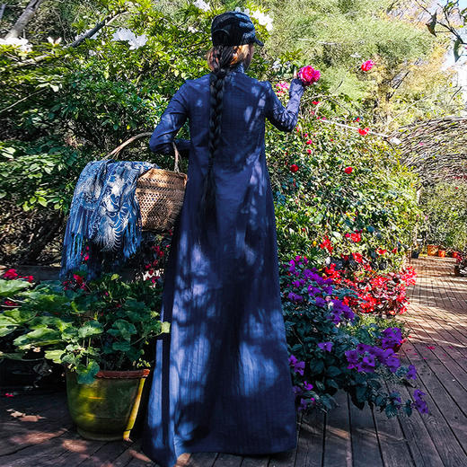 青衣谣印花拼接连衣裙 | 杨丽萍老师同款 | 现货加急发 商品图6