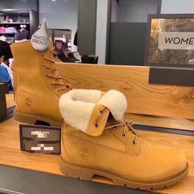 LA现货  Timberland/添柏岚女士“踢不烂” 牛皮经典翻毛防水靴 US7.5（38.5码）