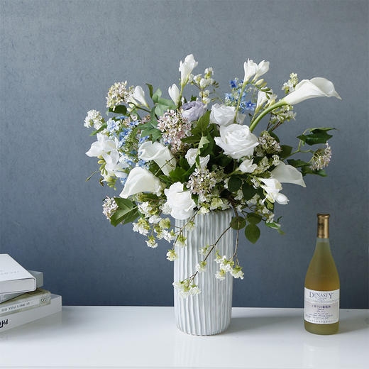 原野 自然风花艺仿真花假花套装 花瓶装饰混搭客厅酒店花艺摆件 香雪兰混搭套装 商品图1