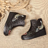 OL  民族风真皮刺绣头层牛皮复古棉靴 商品缩略图3