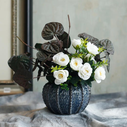 原野简约自然风创意手工仿真花假花套装客厅卧室电视柜装饰花艺摆件