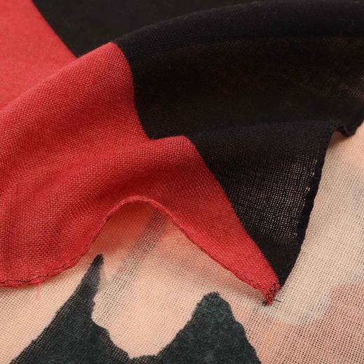 精纺羊毛水彩风大气时尚方巾（出口韩国余款） 商品图6