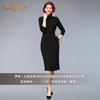 【断码】S/M/MC码•YIQU | “心悦”针织连身裙（素黑）PT 商品缩略图1
