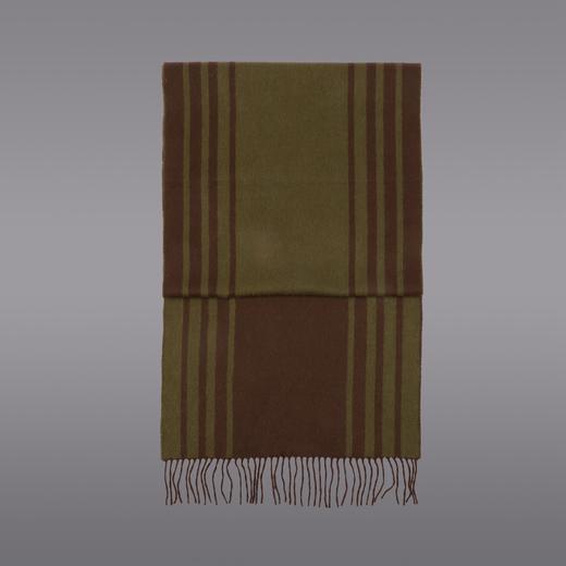 CESARE BRUNI品牌，羊绒精纺双面水纹提花流苏围巾 CC680 商品图1