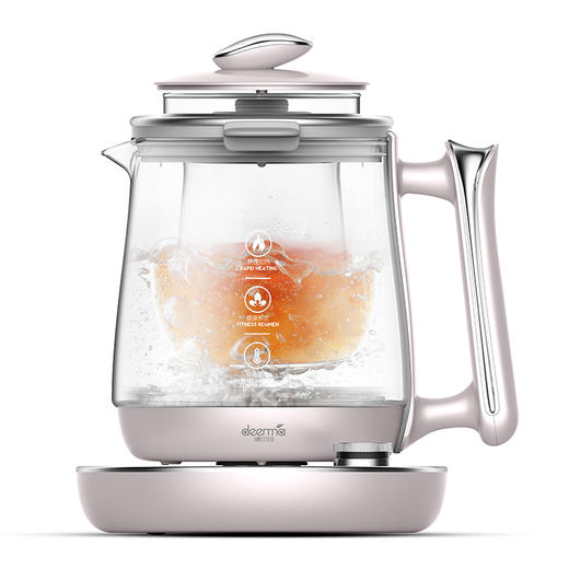 德尔玛养生壶自动加厚玻璃多功能电热烧水壶ys203