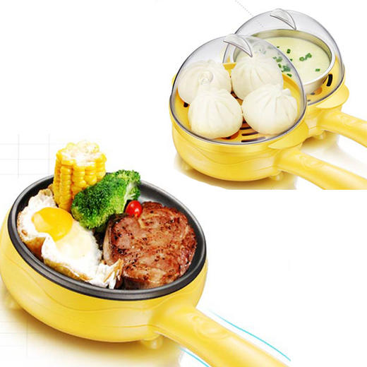 多功能电煎蒸锅   蒸蛋煎蛋煮蛋迷你电煎锅 商品图0