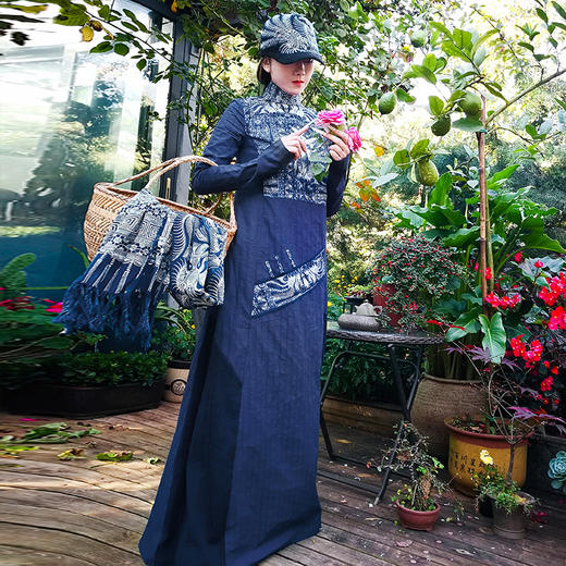 青衣谣印花拼接连衣裙 | 杨丽萍老师同款 | 现货加急发 商品图5