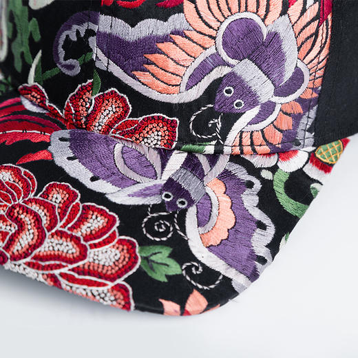 醉花阴绣花鸭舌帽 | 现货加急发 | 杨老师同款 | 黑色 红色 商品图10