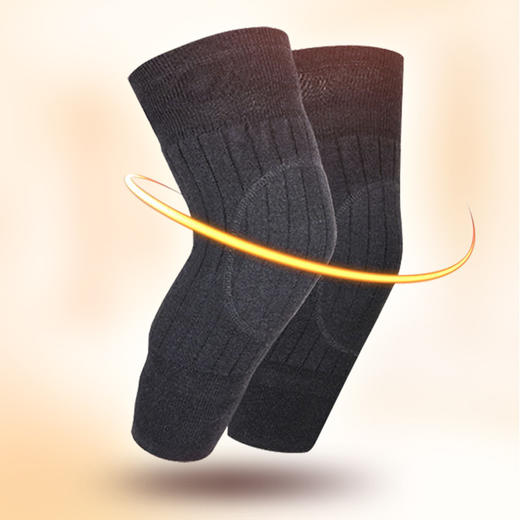 羊绒护膝中老年冬季老寒腿骑车护膝保暖加长加厚男女通用hk9426